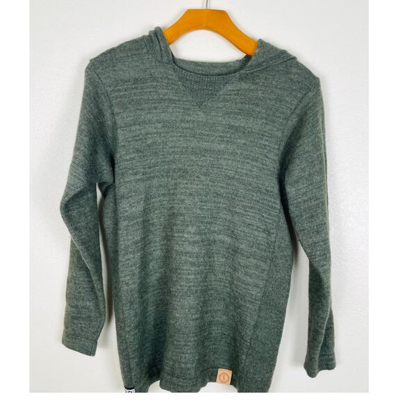 PAKA The Hoodie hooded crew neck long sleeve eucalyptus green sweater unisex XS - Picture 2 of 12